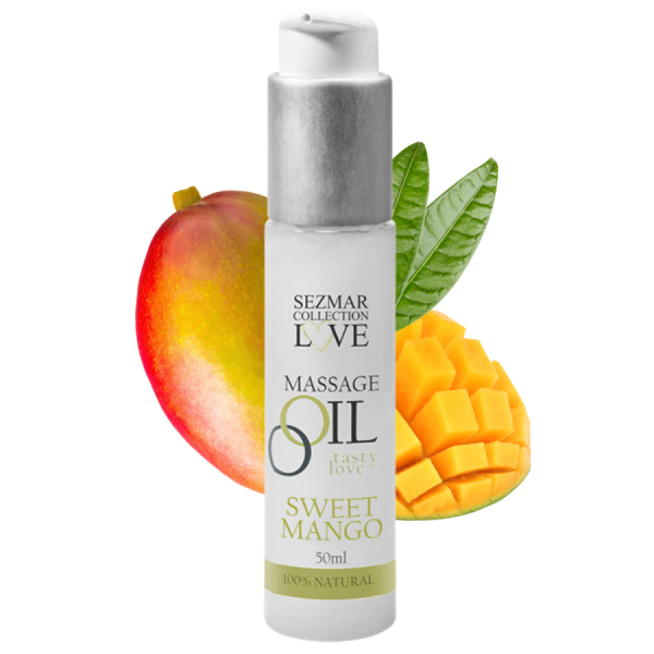 Huile de massage comestible mangue 50ml 